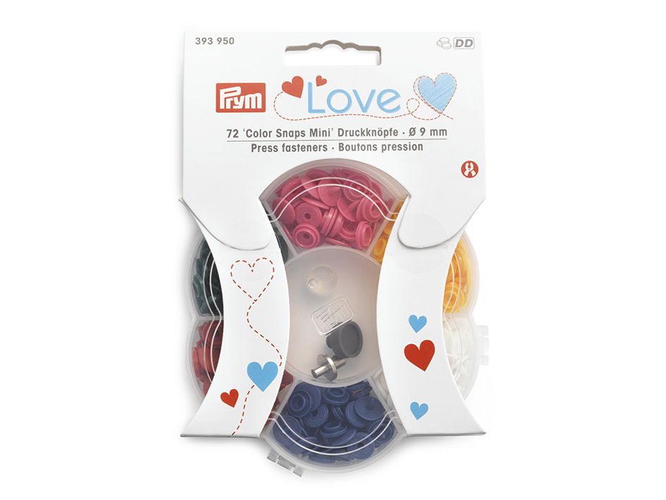 Prym Love – Color Snaps Mini 6 colors box + tool set