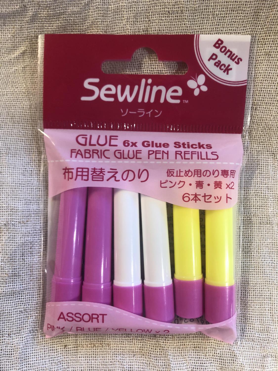 Sewline – Refill til limstift 6 pack -assortert