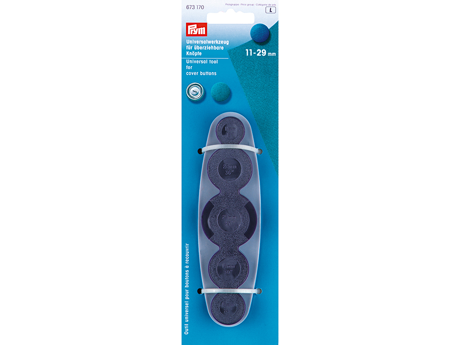 Prym Universal-verktøy for Overtrekkbare knapper 11-29 mm