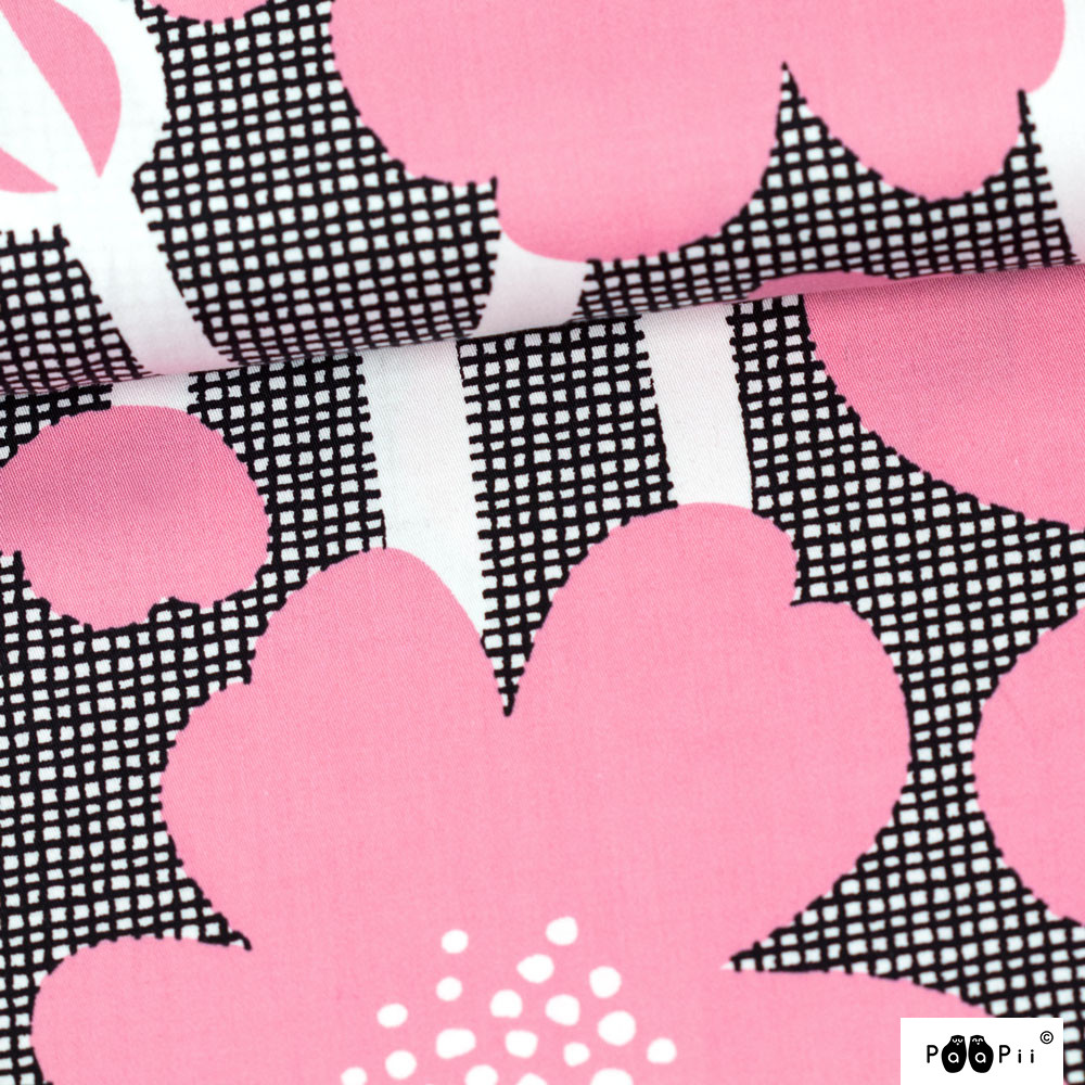 Paapii Design - Buttercup organic cotton sateen, light pink