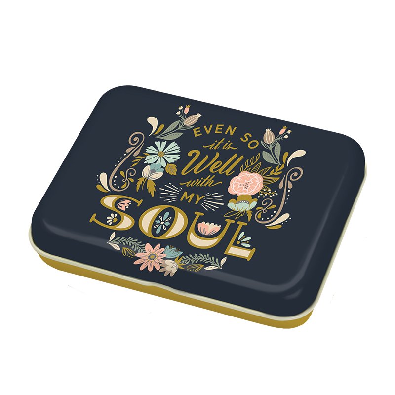 Well With My Soul Small Floral Tin