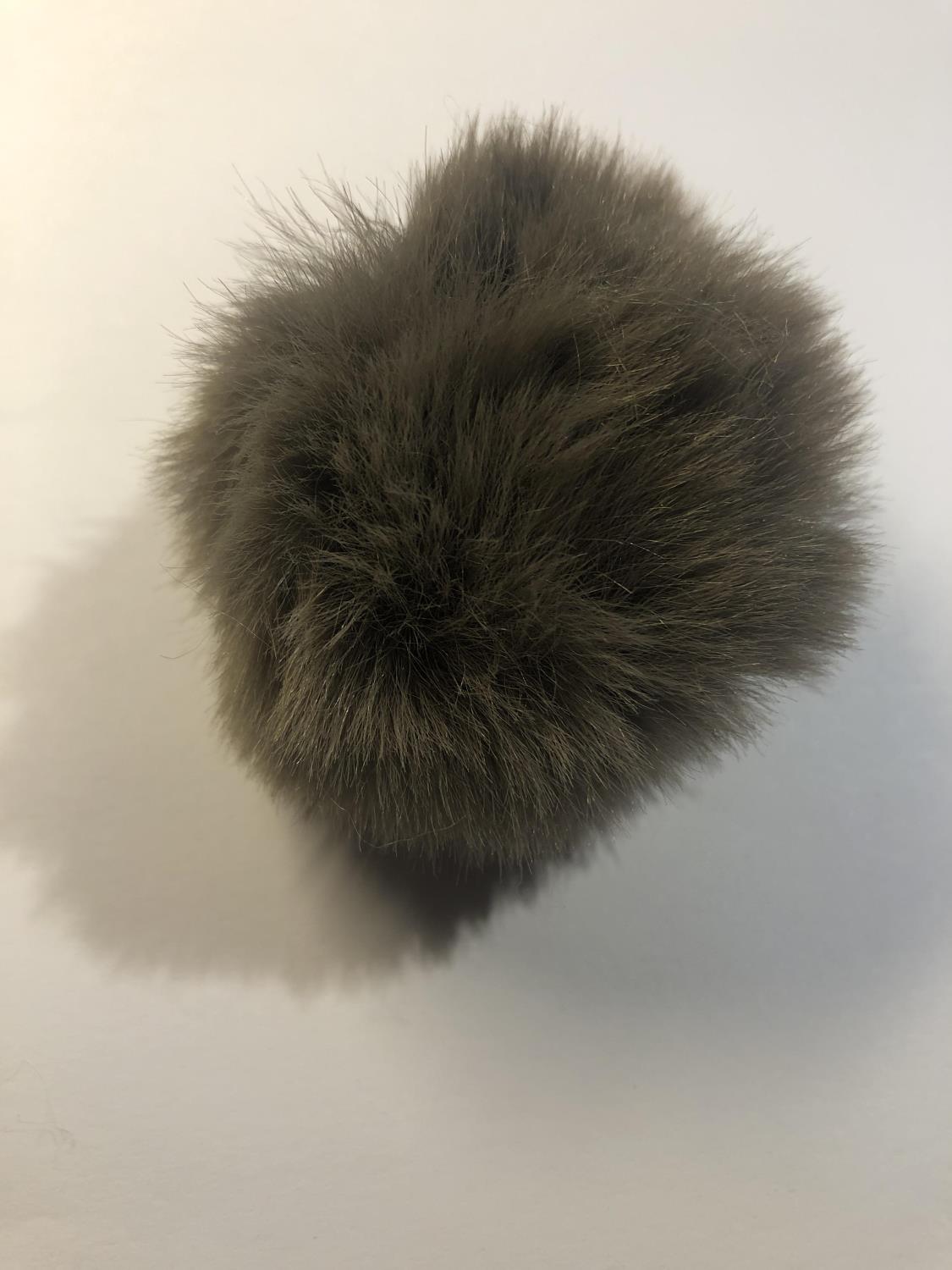 Eco-pels, Dusk med hempe - 6 x 6 cm, Grå/Mørk beige