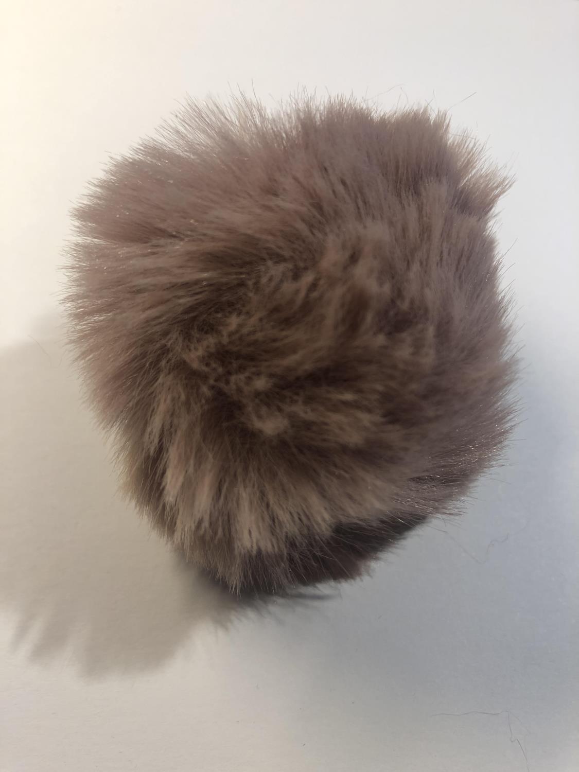 Eco-pels, Dusk med hempe - 6 x 6 cm, Gammelrosa
