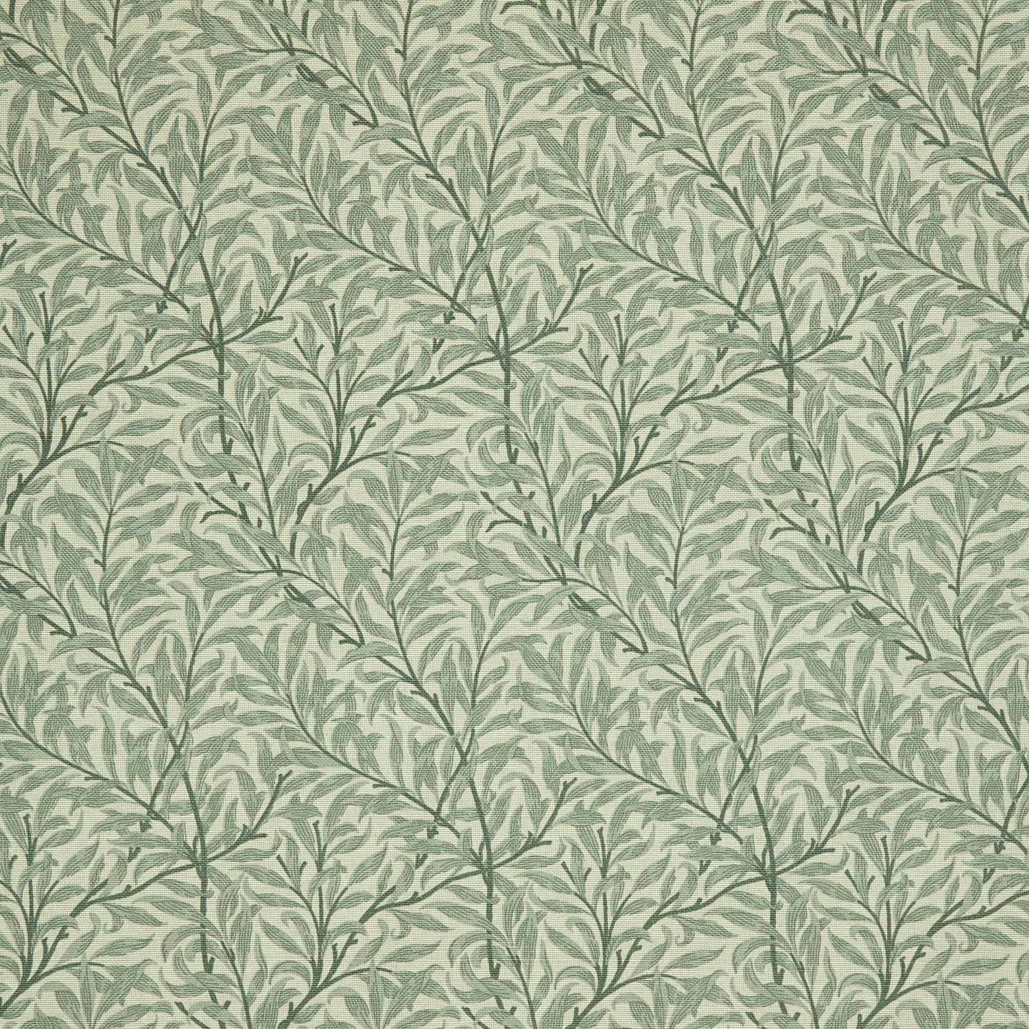 Ramas - Grønt bladmønster på dus grønn bakgrunn