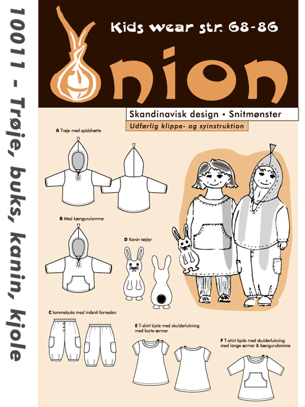 Onion KIDS 10011 Hettejakke, bukse, kanin og kjole