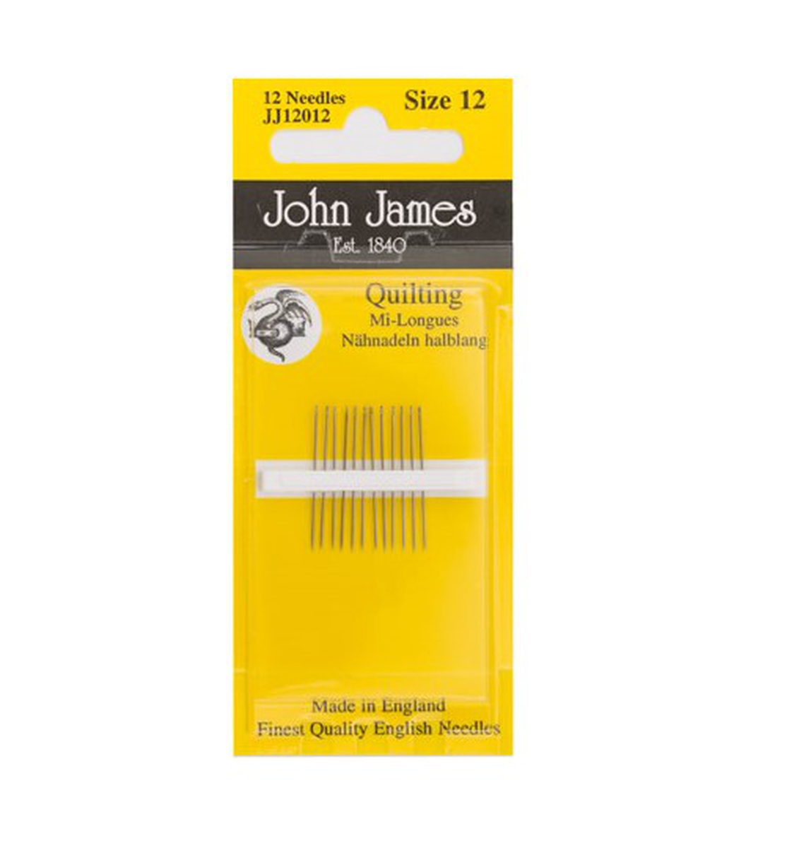 John James - Quilting size 12 - 12 needles