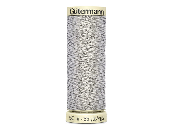 Gütermann Metallic Effect W331 50m – 41 Sølv