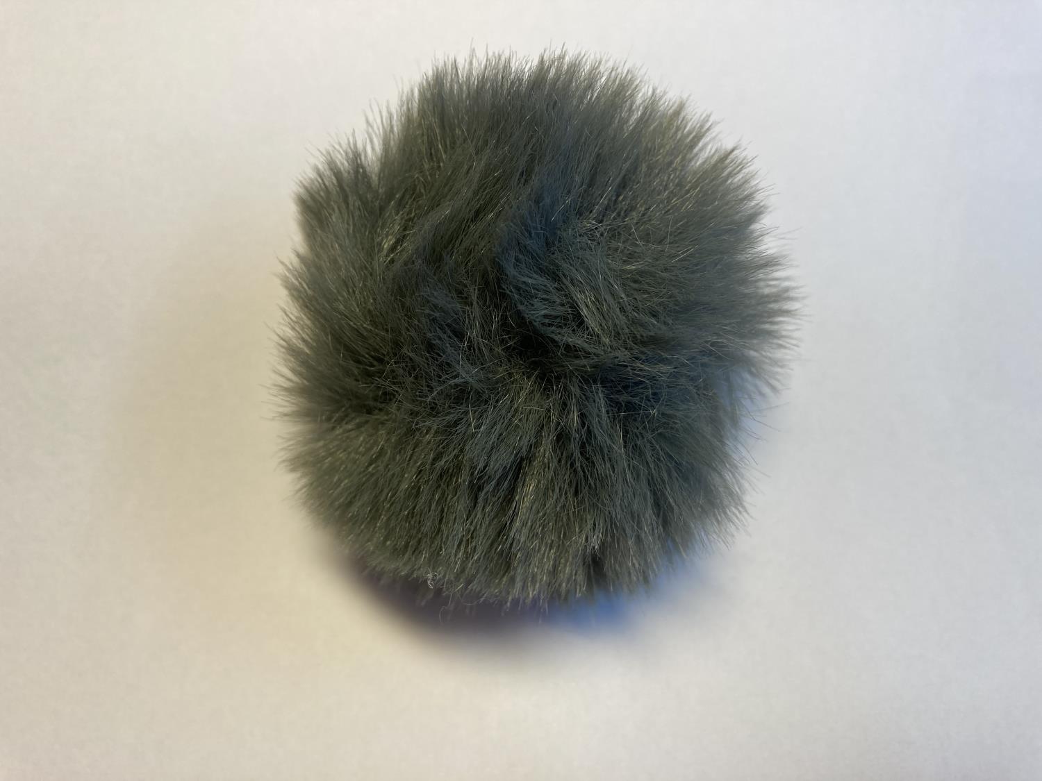 Eco-pels, Dusk med hempe - 6 x 6 cm, Mørk grå