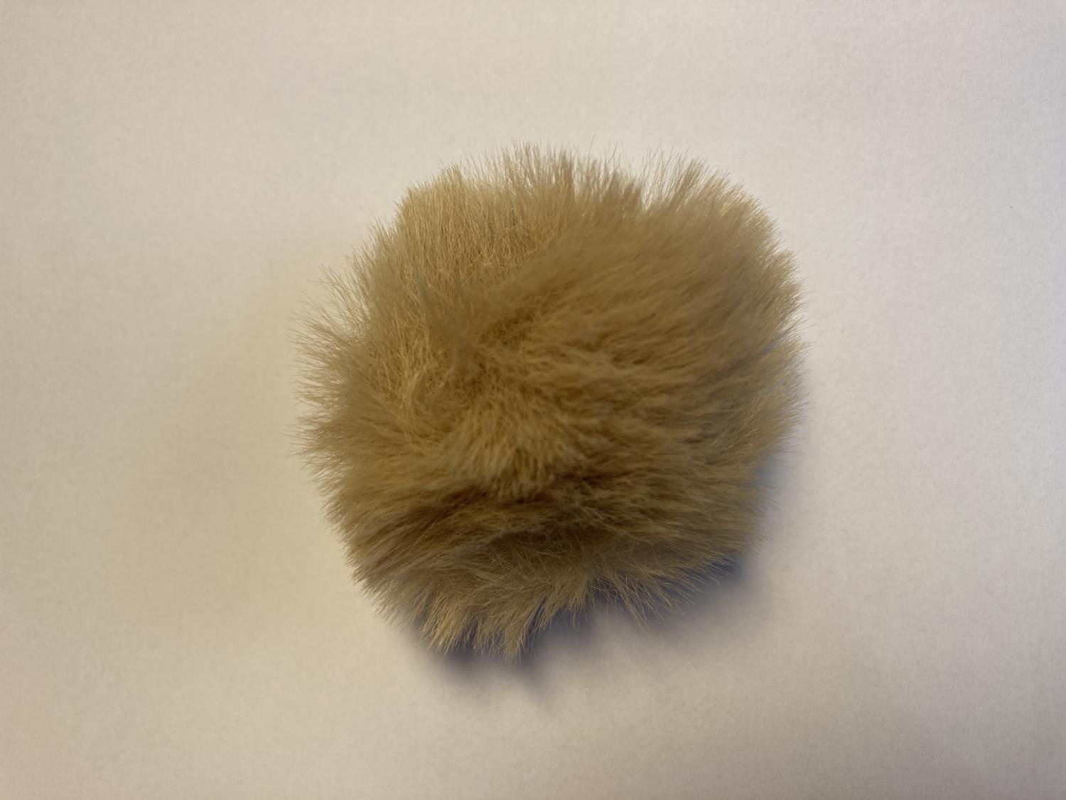 Eco-pels, Dusk med hempe - 6 x 6 cm, Beige