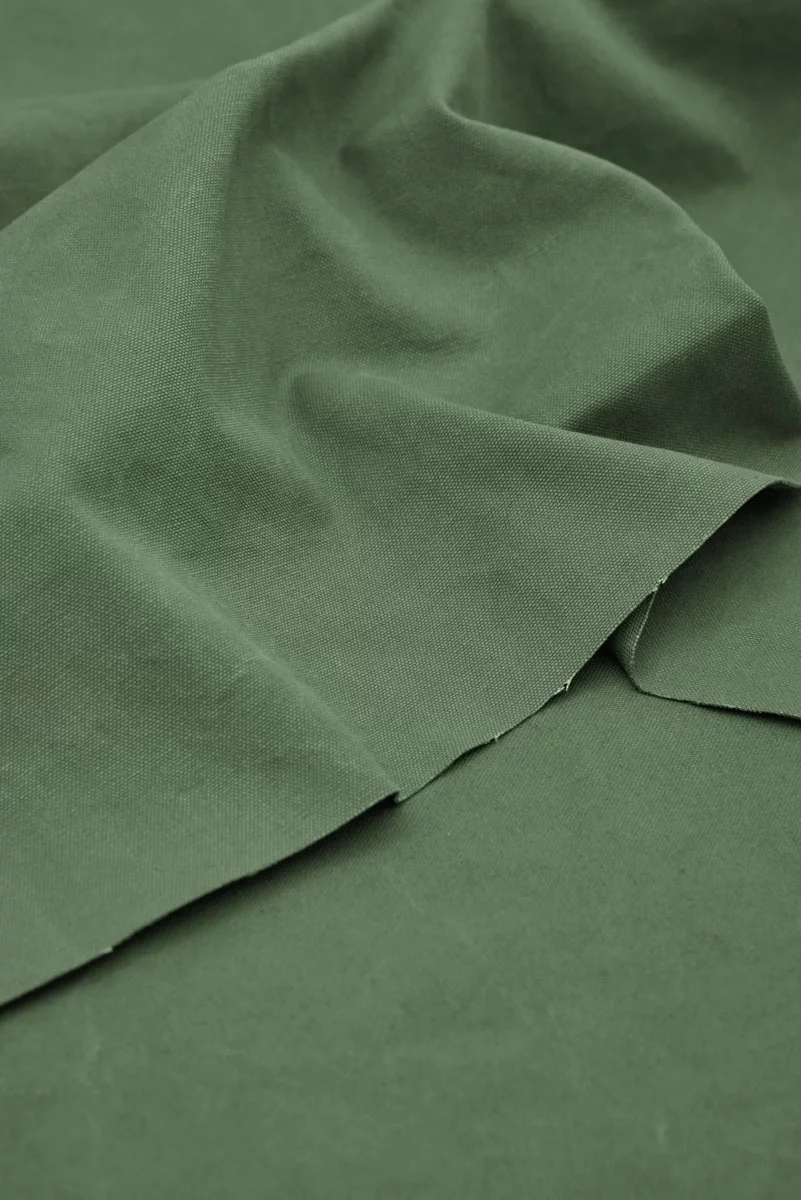 Heavy Washed Canvas - Olive
