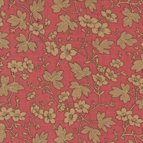 Bonheur de Jour Fabric Moulin Faded Red M13913-13