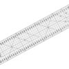 M1045-BK Quiltning linjal 10x45 cm svarte linjer