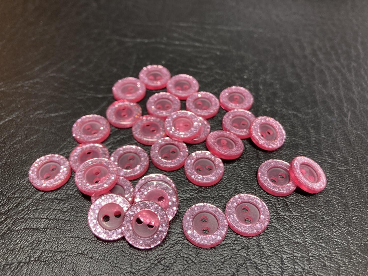 Knapp 13 mm, glimmer rosa