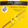 John James – 2 Knitters Needles