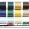 8041 MADEIRA Aerofil Symaskinstråd No.120 18 farger 200 M 100% Polyester 18 stk ulika farger