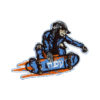Prym Strykemerke – Apekatt på skateboard – blå