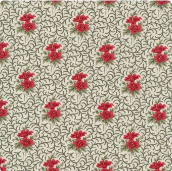 Poinsettia Plaza Cream 44295 11 by 3 Sisters for Moda Fabrics