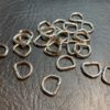 D-ring 10 mm - Sølv