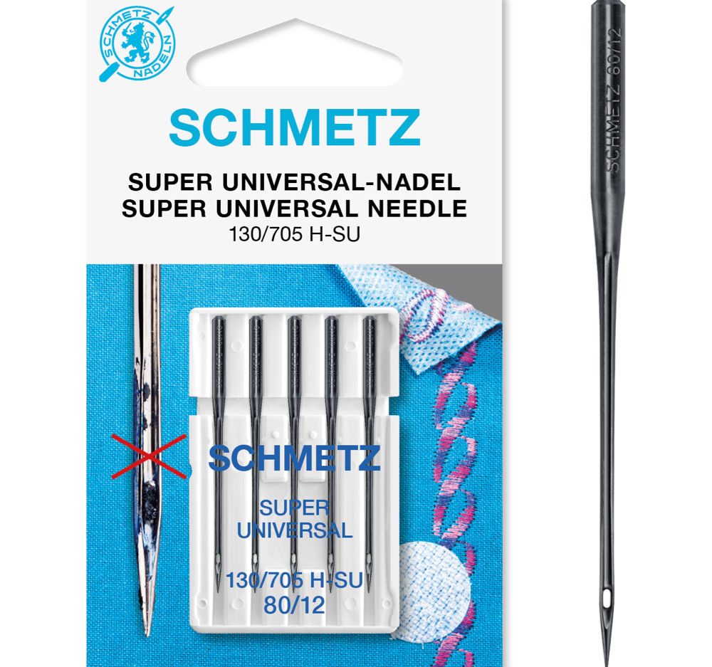 Schmetz super universalnål "Anti glue" 80/12 5-pack 130/705 H-SU