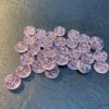 Knapp plast  – Tartar rosa  – 11 mm