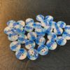 Knapp plast  – Tartar blå  – 12 mm