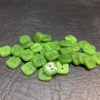 Knapp plast – Grønn blank – 10 mm