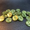 Knapp plast – Grønn – 18 mm