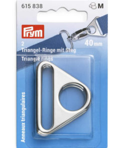Prym Triangel ring 2stk 40mm – Sølvfarget