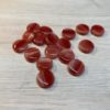 Knapp Plast - Rød skimrende12 mm