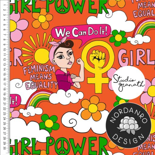 Girl Power Poppy Orange Jersey