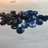 Knapp Perlemor blå – 15 mm