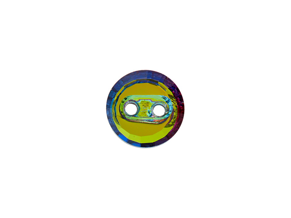 Knapper plast - 10 mm flerfarget glitter