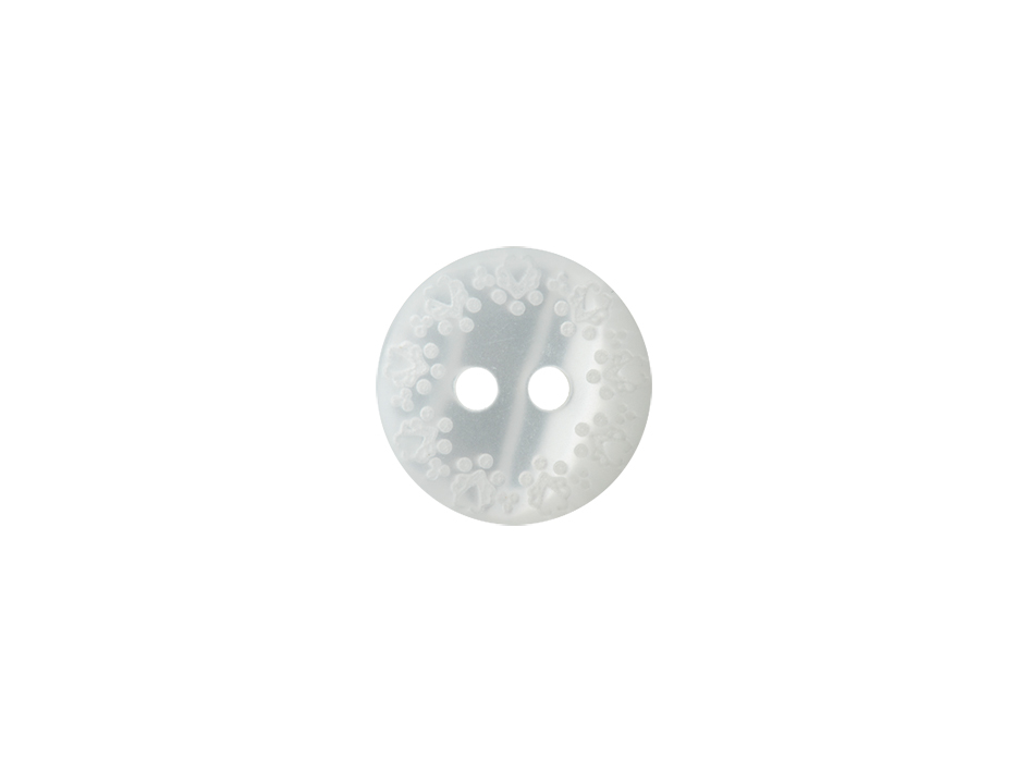 Knapper plast – 14 mm hvit