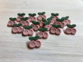 Knapper plast – 15 mm kirsebær øyeknapp