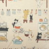 Kokka Japanese Fabric - Funny cats YK-11120-1A