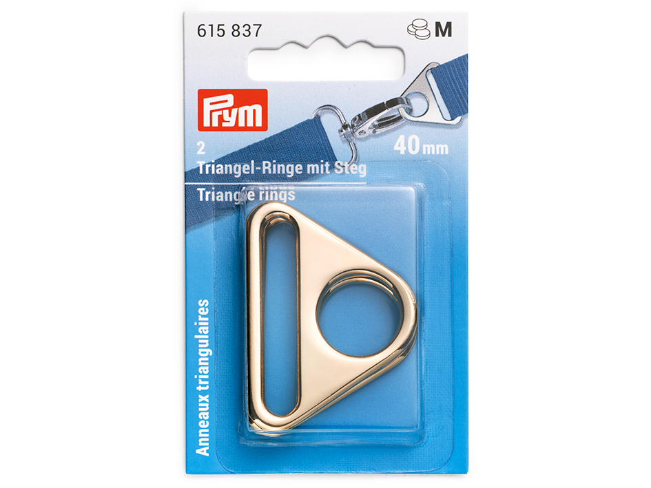 Prym Triangel ring 2stk 40mm – New gold