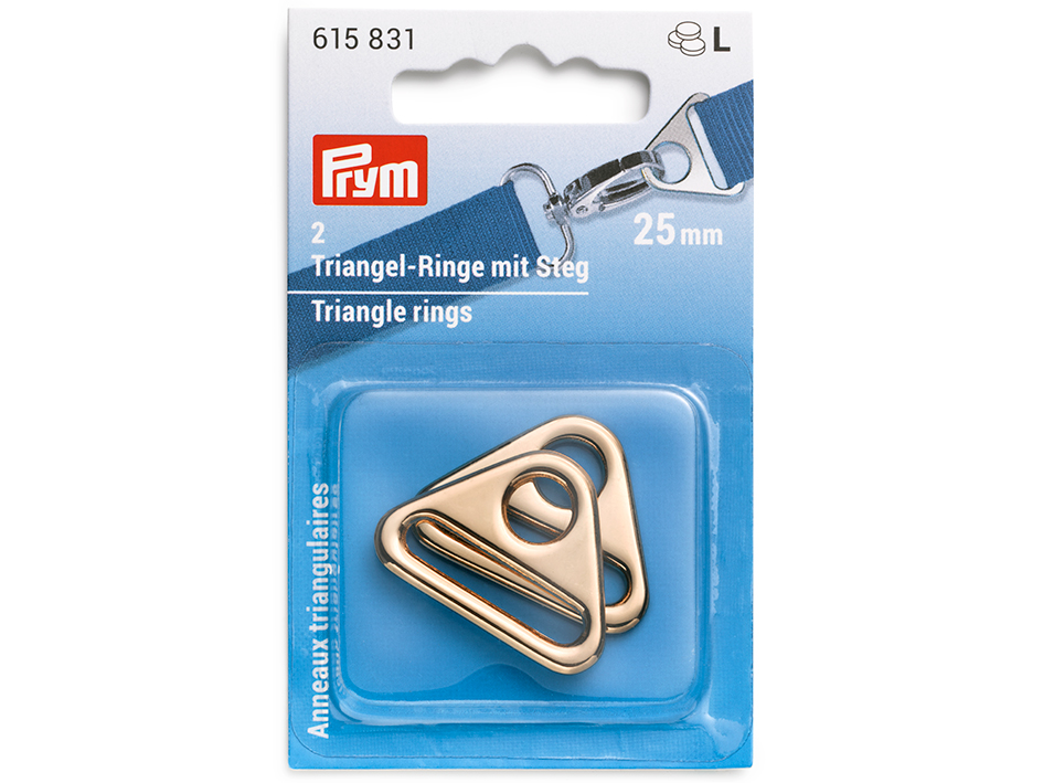 Prym Triangel ring 2stk 25mm – New gold