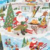 Alexander Henry - Santa at Yuletide lodge 9004A