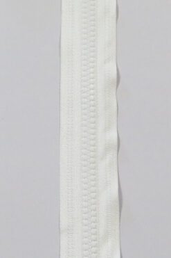 Cose - 8 mm metervare glidelås hvit