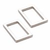 Flat rectangle rings 1 inch Nickel Set of Two ByAnnie
