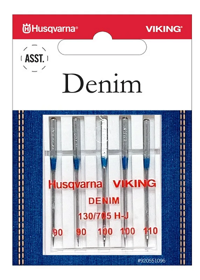 Denim Needle ASST- 2x90, 2x100, 1x110 - 5pk HV