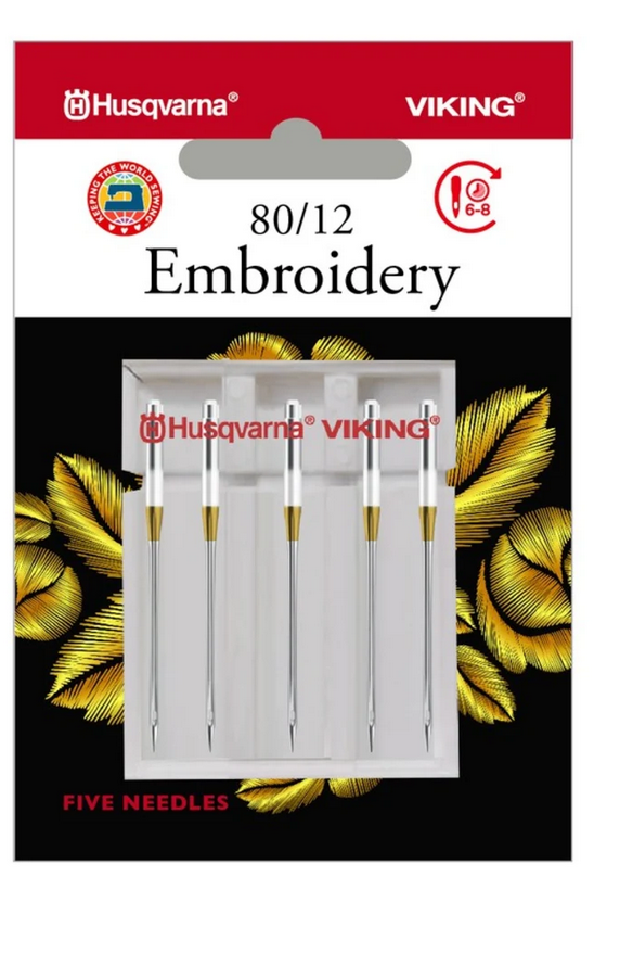 Embroidery Needle - 80/12 - 5pk HV