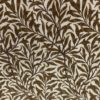 Ramas – Brunt bladmønster på beige bakgrunn