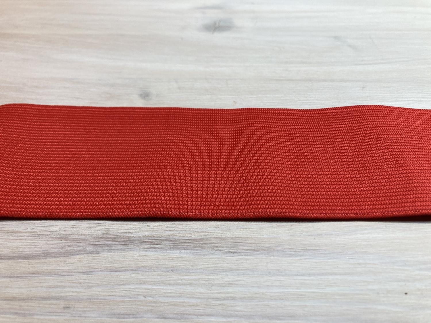 Elastisk linning 60 mm rød