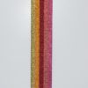 Gjord - Polyester/Lurex 36 mm stripet rosa/rød/gull