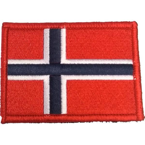 Strykemerke - Norgesflagg str 6 x 9 cm