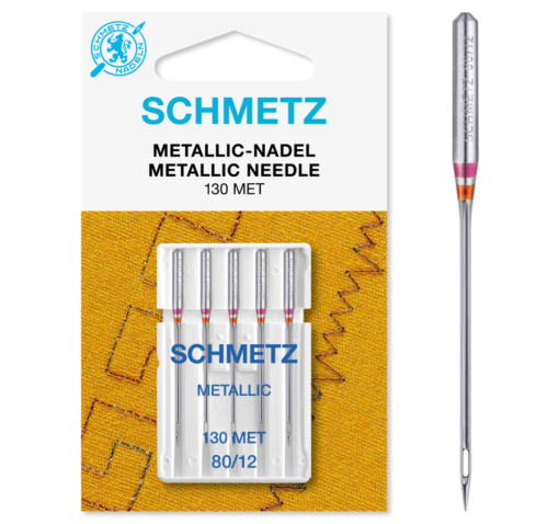 Schmetz metallnål 130MET 80/12 5-pack