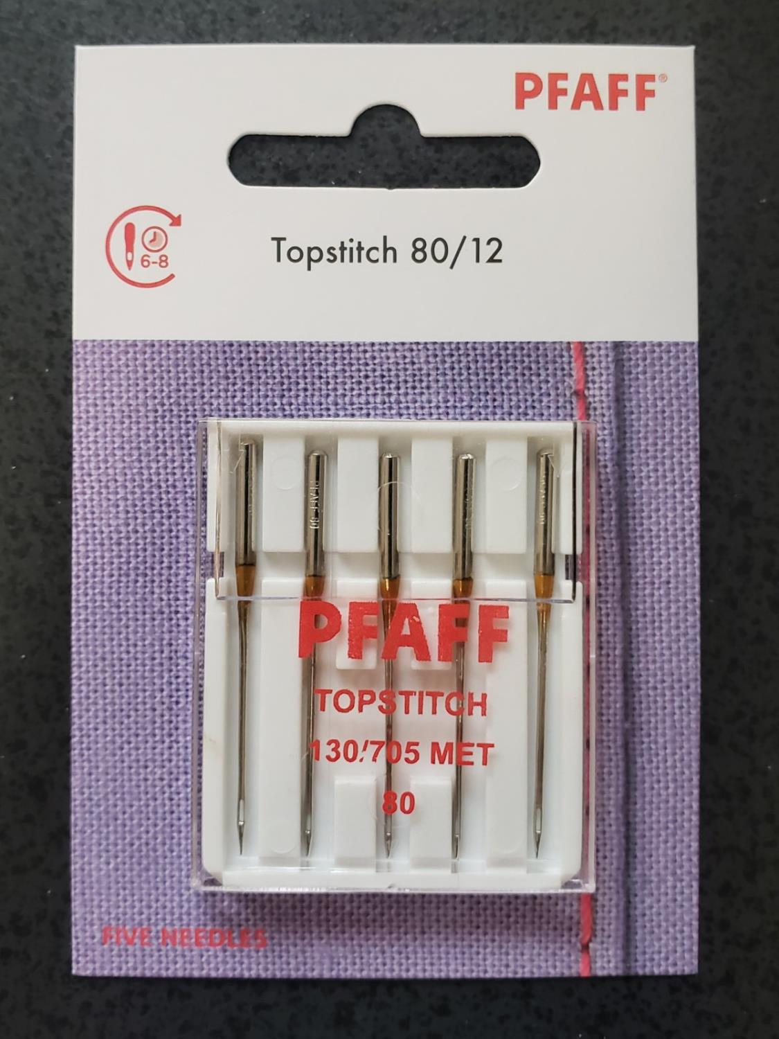 Pfaff Topstitch Needle 80/12 5 Pack