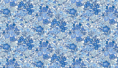 Liberty Fabrics - Garden Party - Blooming Flowerbed - Blue China 01667328/A