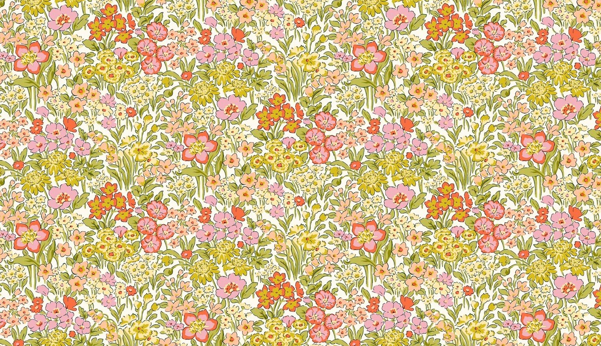 Liberty Fabrics - Garden Party - Blooming Flowerbed - High Summer 01667328/B